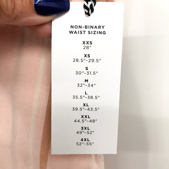 BP. Unisex Stripe Cotton Casual Short XXL Pink Cream Elastic Waist NWT - Picture 8 of 11